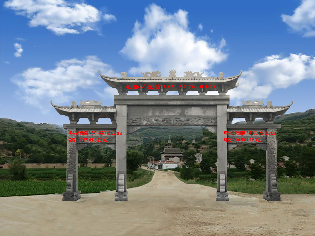 新農(nóng)村村口大門設(shè)計(jì)圖片效果圖