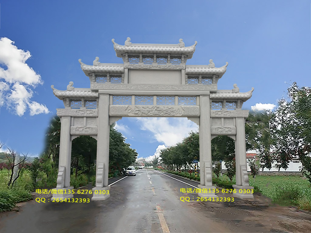 農村牌樓圖片