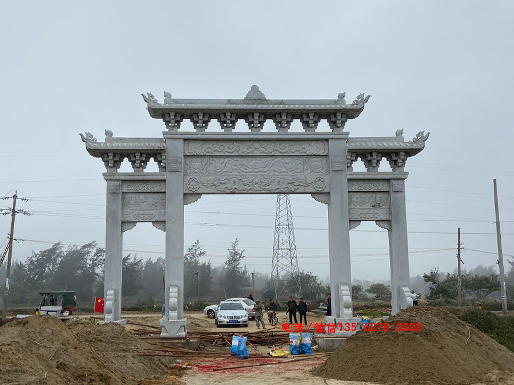 農村石牌坊圖片