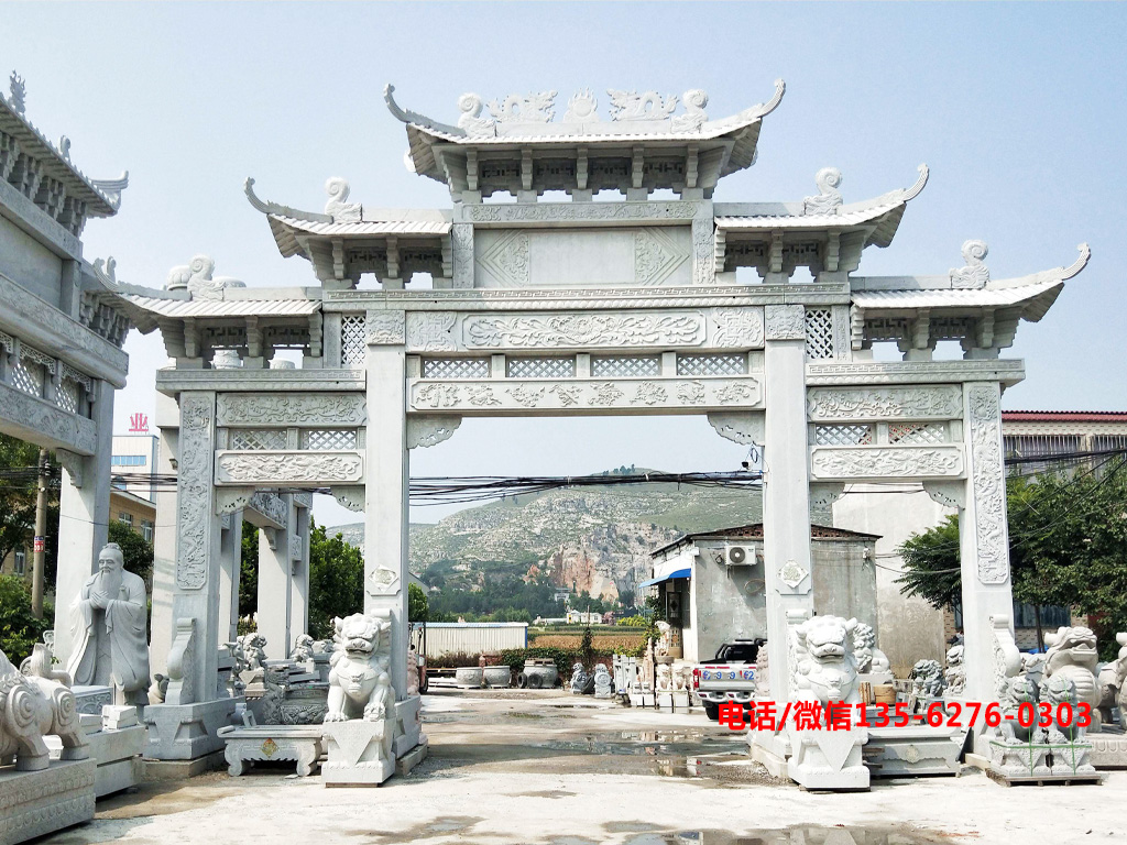 村口牌坊圖片